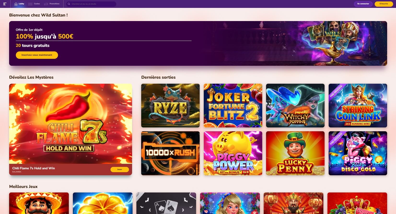 Wild Sultan casino en ligne